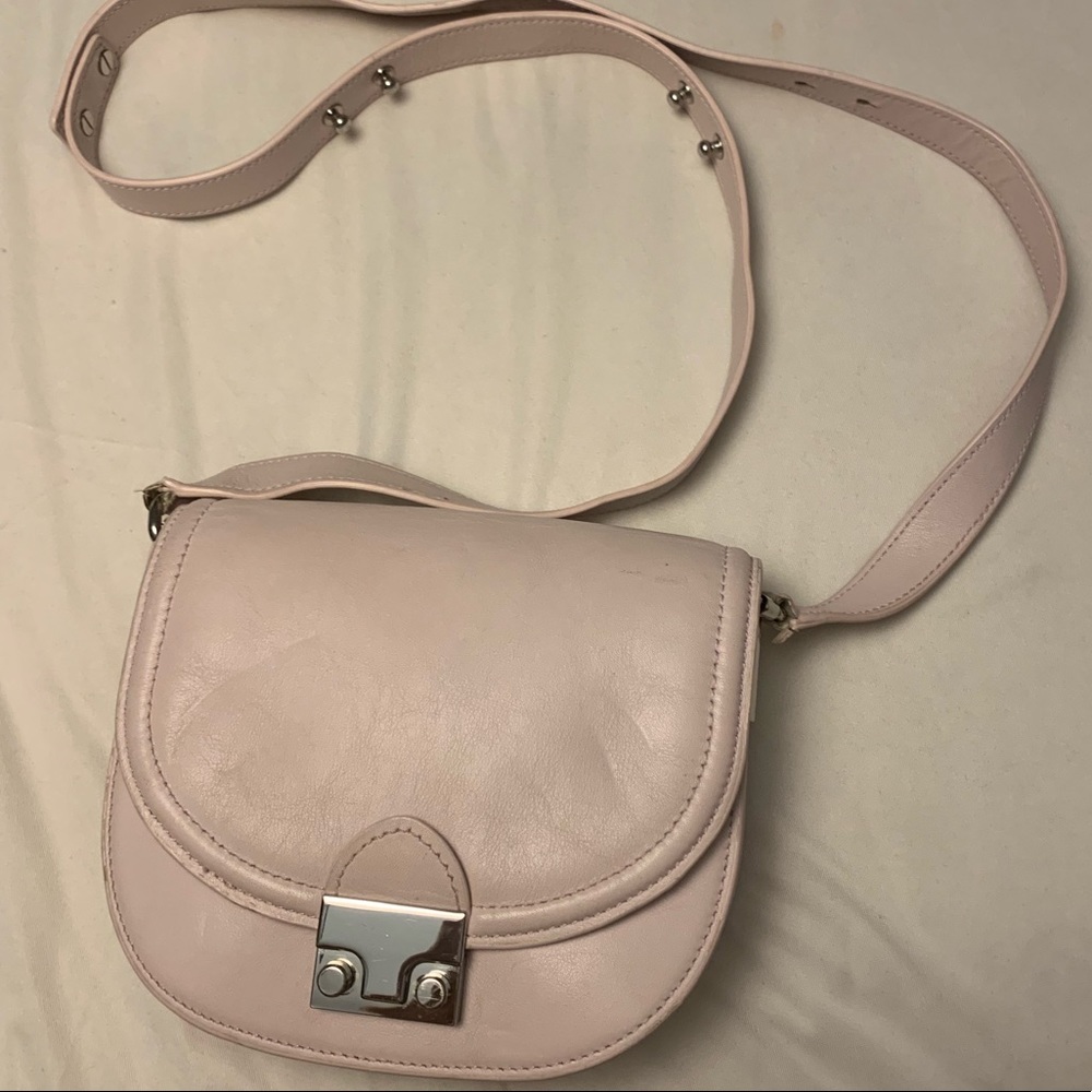 Small light pink/lilac crossbody bag